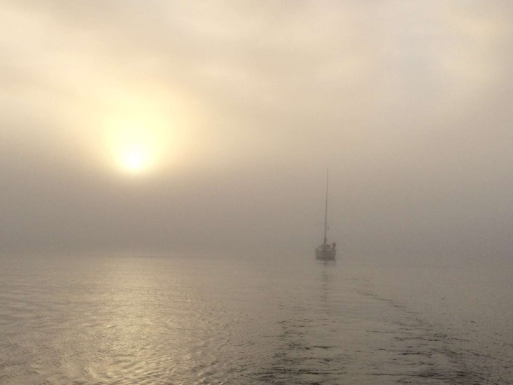 Dans le chenal de l'Aberwrac'h