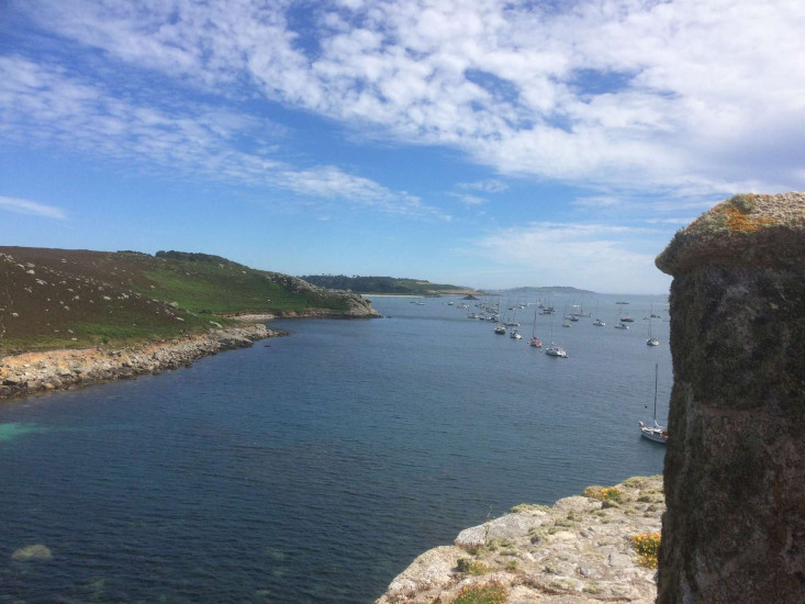 Depuis la tour, New Grimsby Harbour