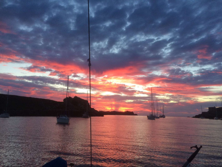 Fin de soirée sur Grimsby Harbour