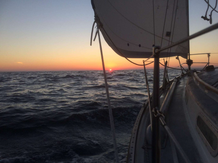 En route vers l'Irlande, sur Soizic II