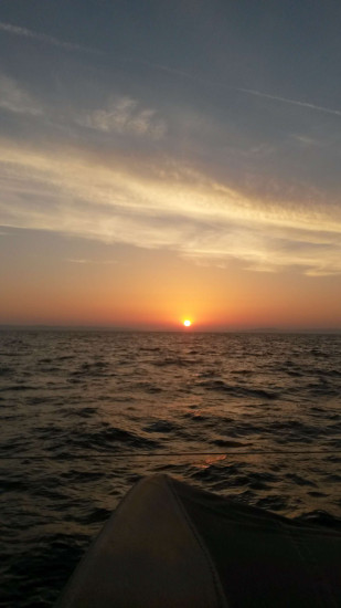 Lever de soleil breton, sur Dranga